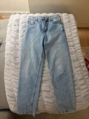 Zara Light Blue Flare Jeans